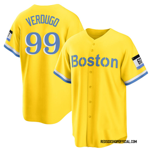 Men's Boston Red Sox Alex Verdugo Nike Gold City Connect Replica Player  Jersey