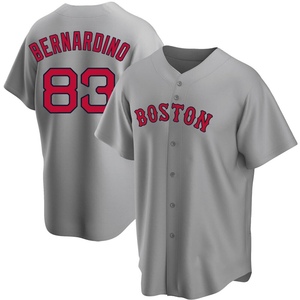 Brennan Bernardino Men's Nike Red Boston Sox Alternate Replica Custom Jersey Size: Small