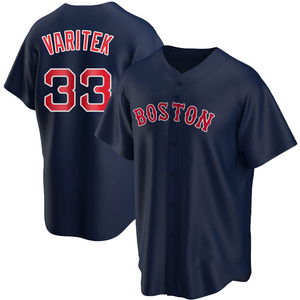 Women's Jason Varitek Name & Number T-Shirt - Navy - Tshirtsedge